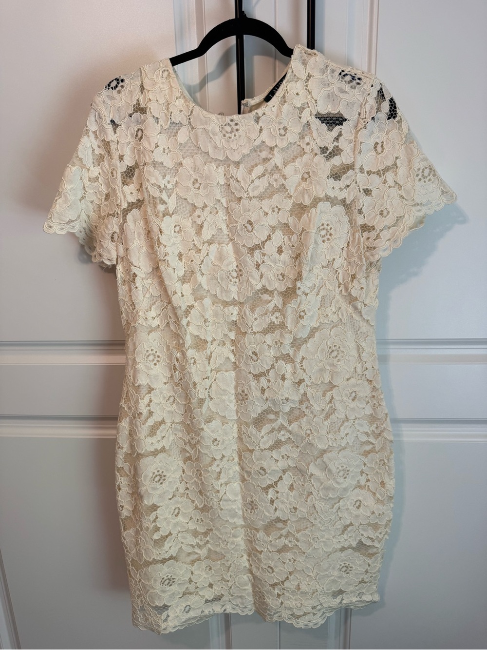 Ralph Lauren Cream Lace Floral Mini Dress